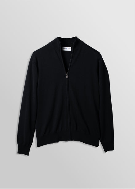 Merino Cardigan Black