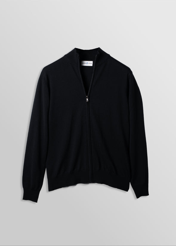 Merino Cardigan Black