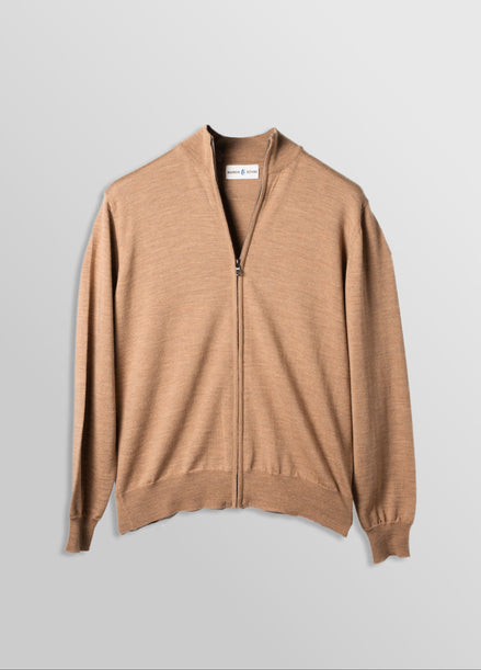 Merino Cardigan Camel