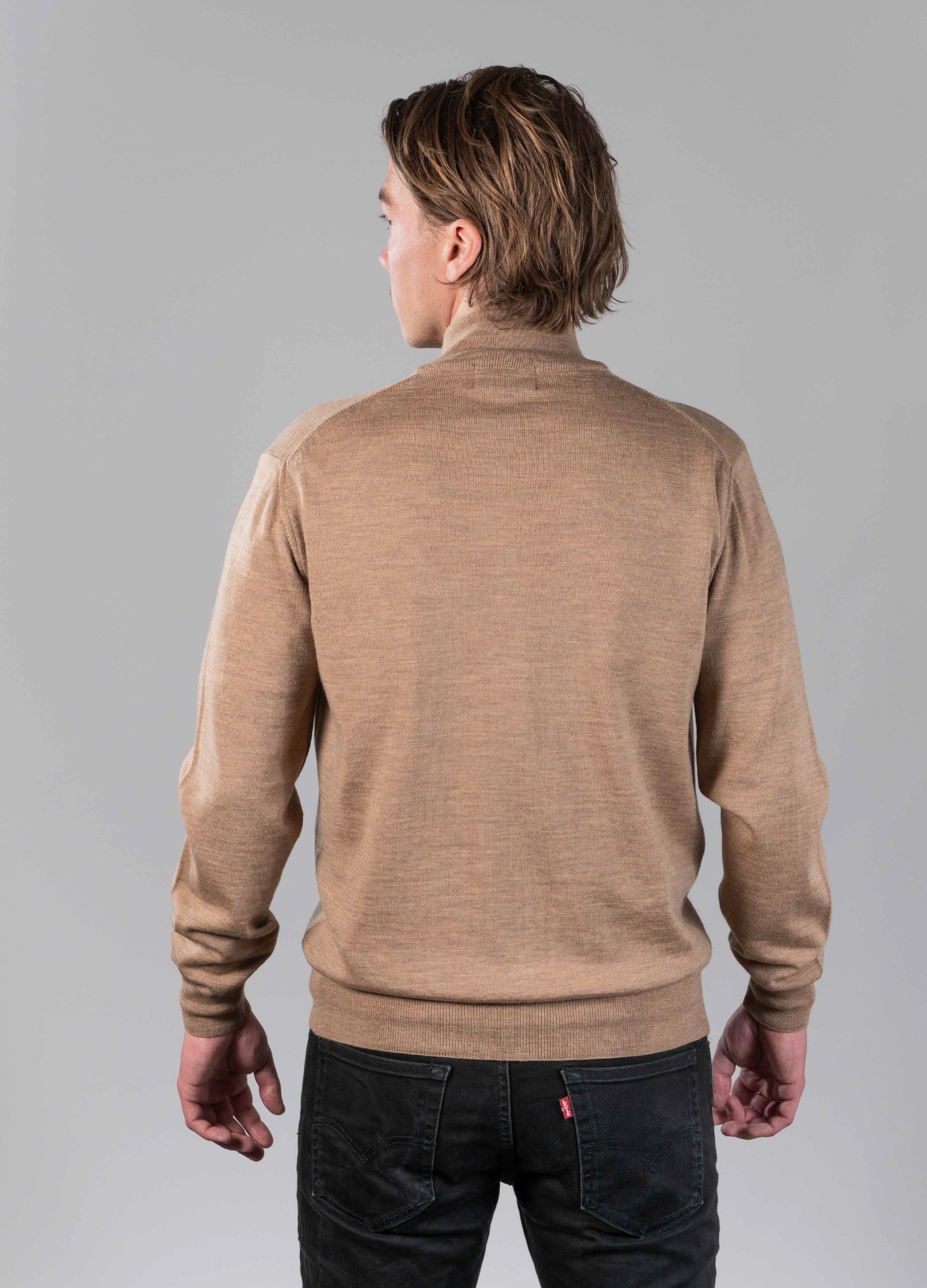 Merino Cardigan Camel