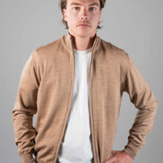 Merino Cardigan Camel