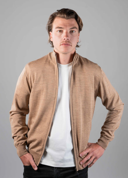 Merino Cardigan Camel
