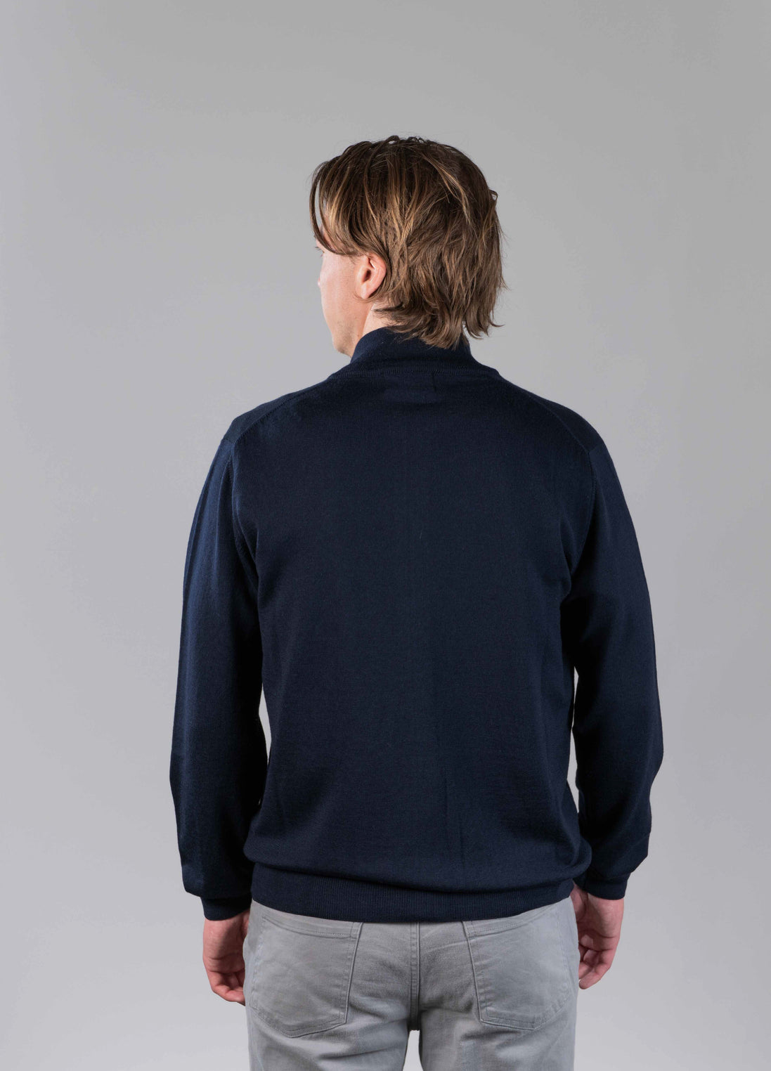Merino Cardigan Navy