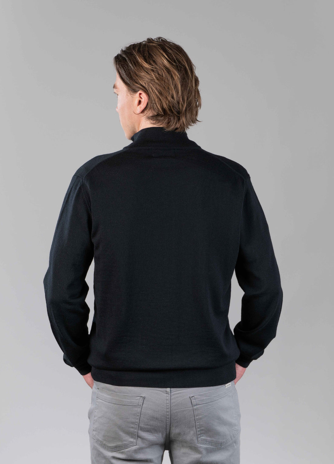 Merino Cardigan Black