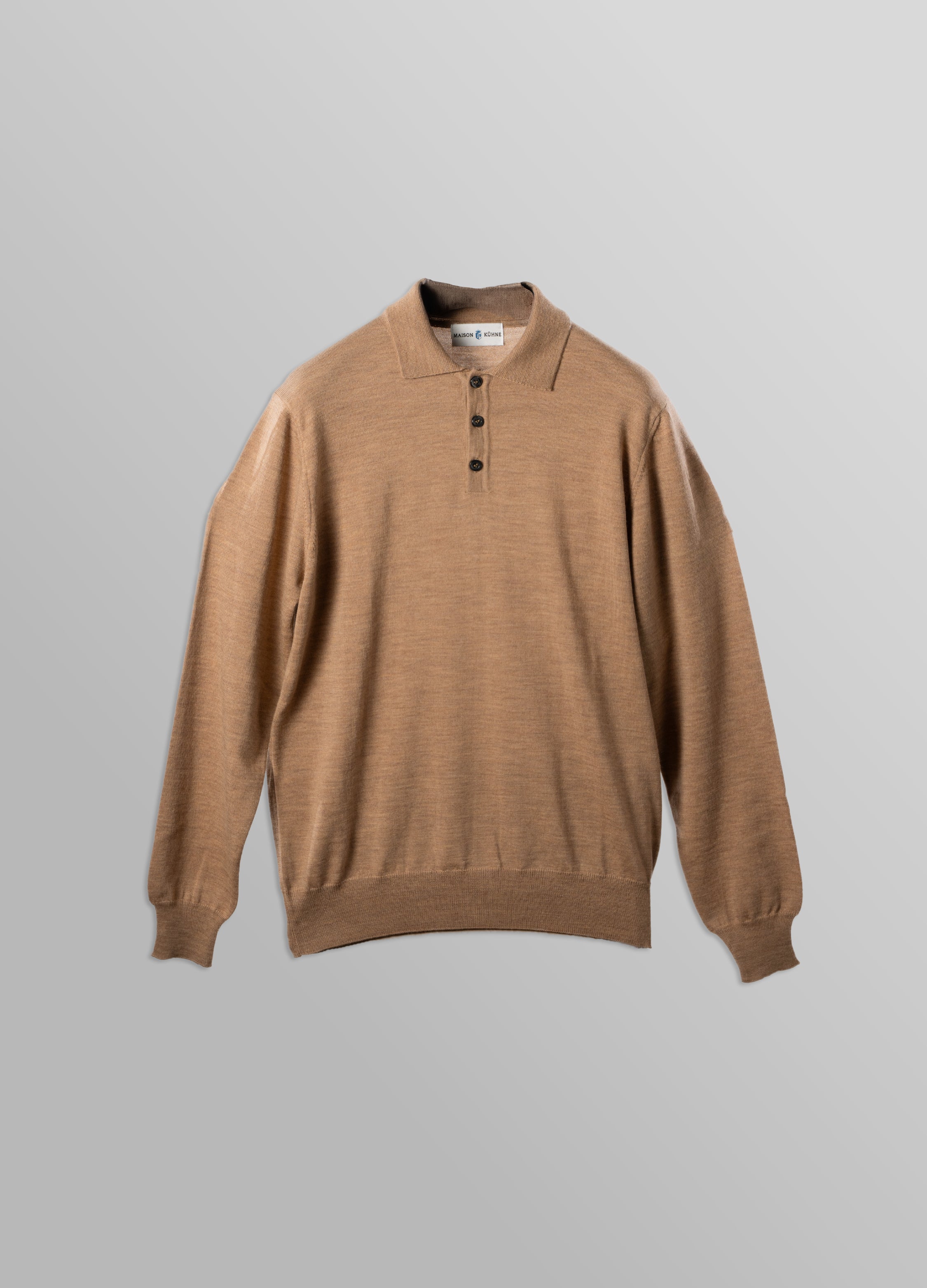 Merino Polo Camel