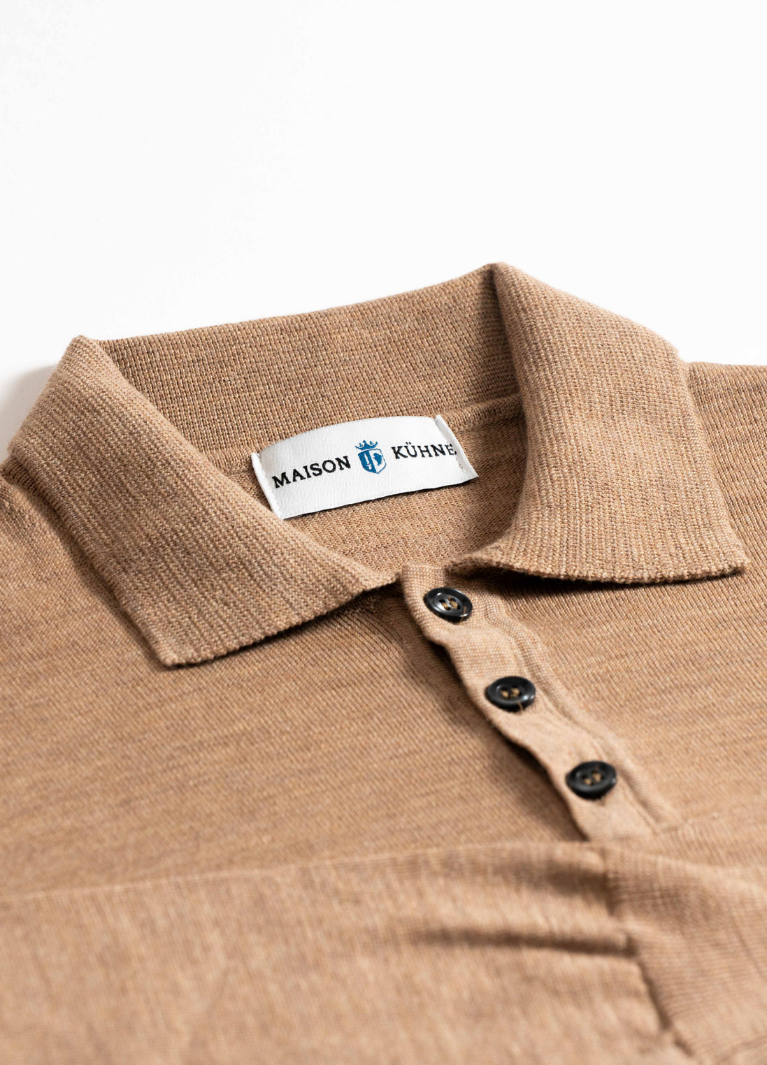 Merino Polo Camel