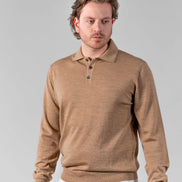 Merino Polo Camel