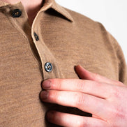 Merino Polo Camel