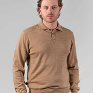 Merino Polo Camel