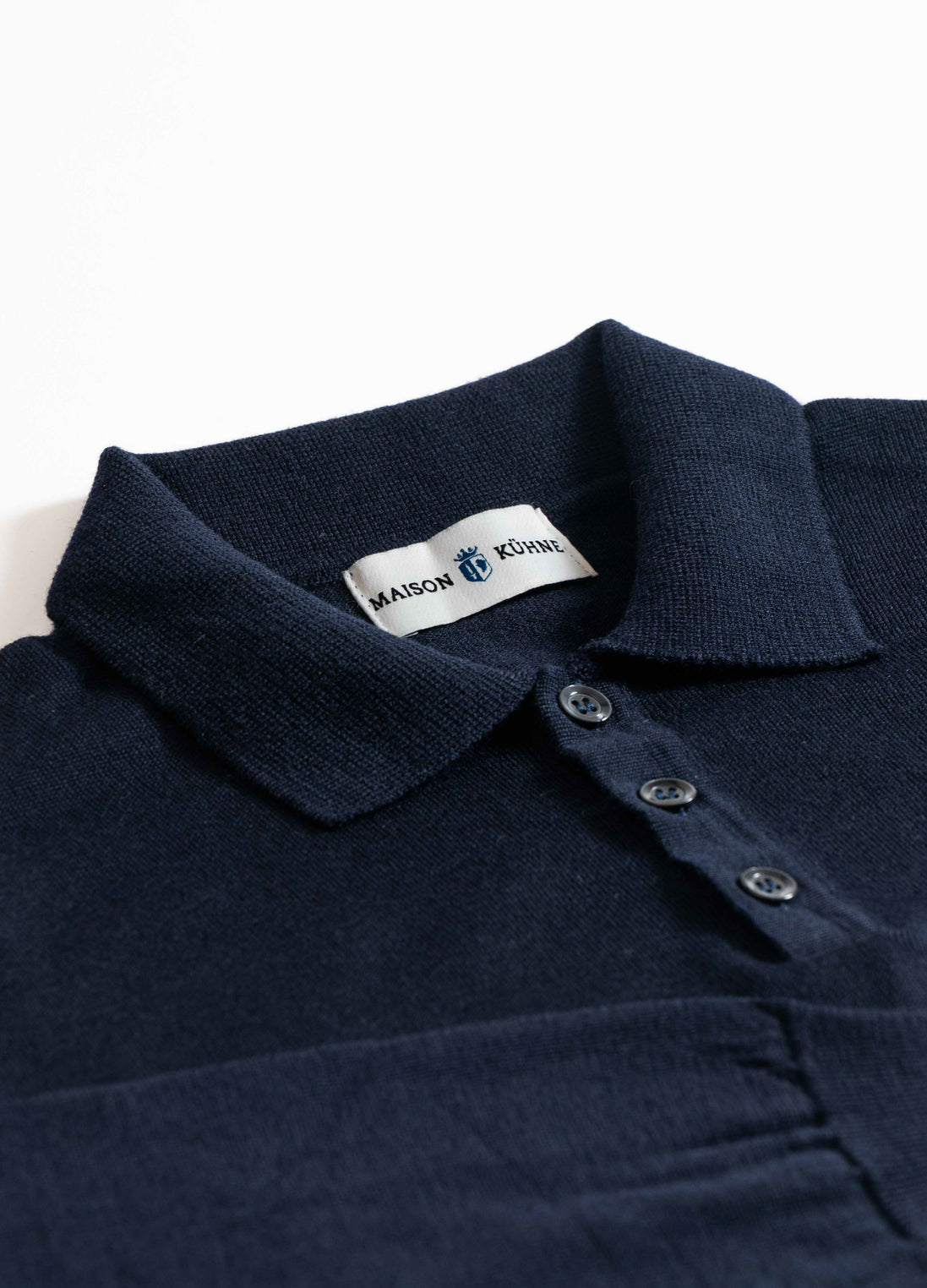 Merino Polo Navy