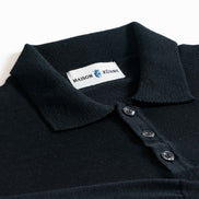 Merino Polo Black