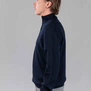 Merino Quarter Zip Navy