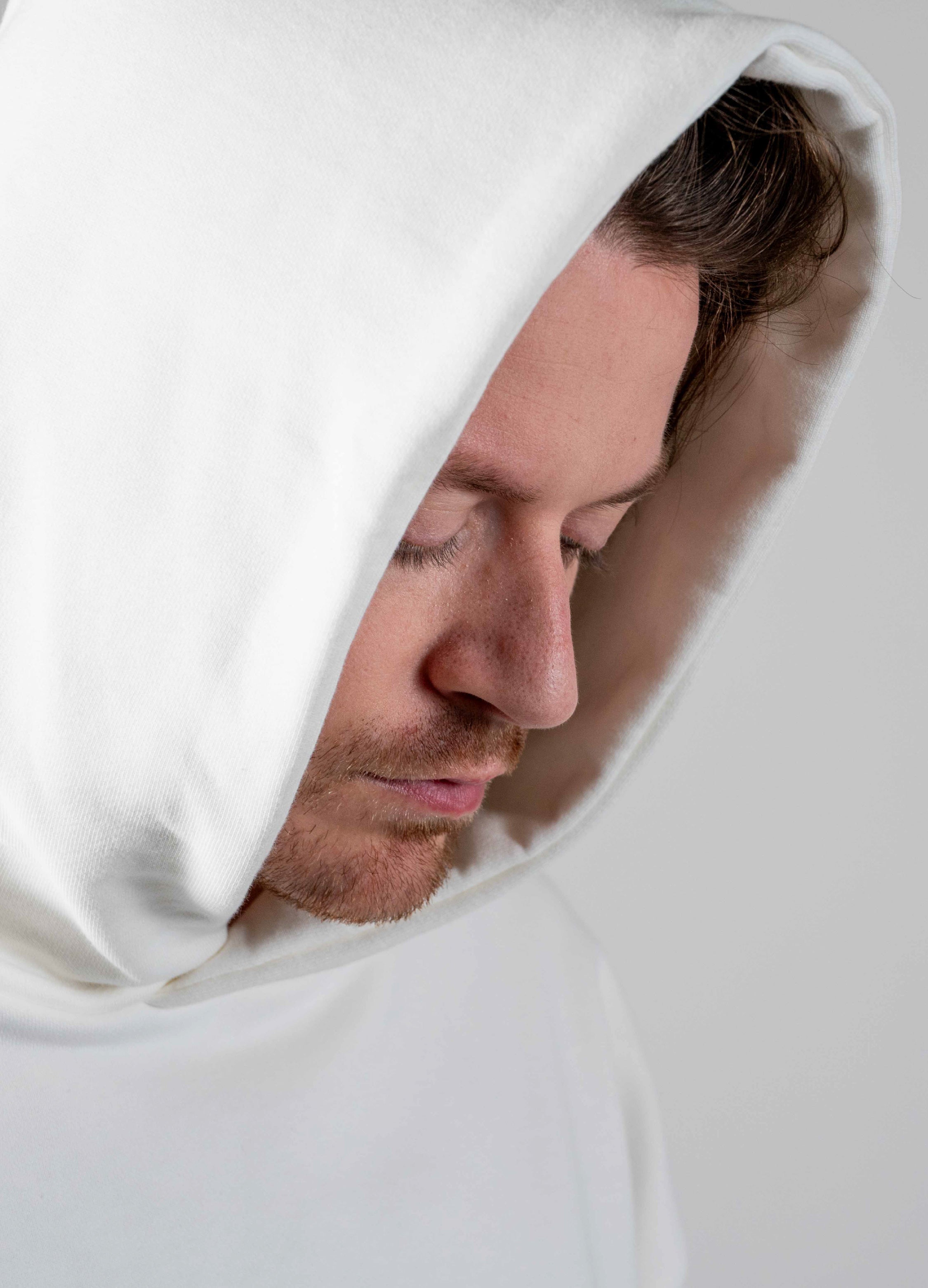Cropped Hoodie Off White