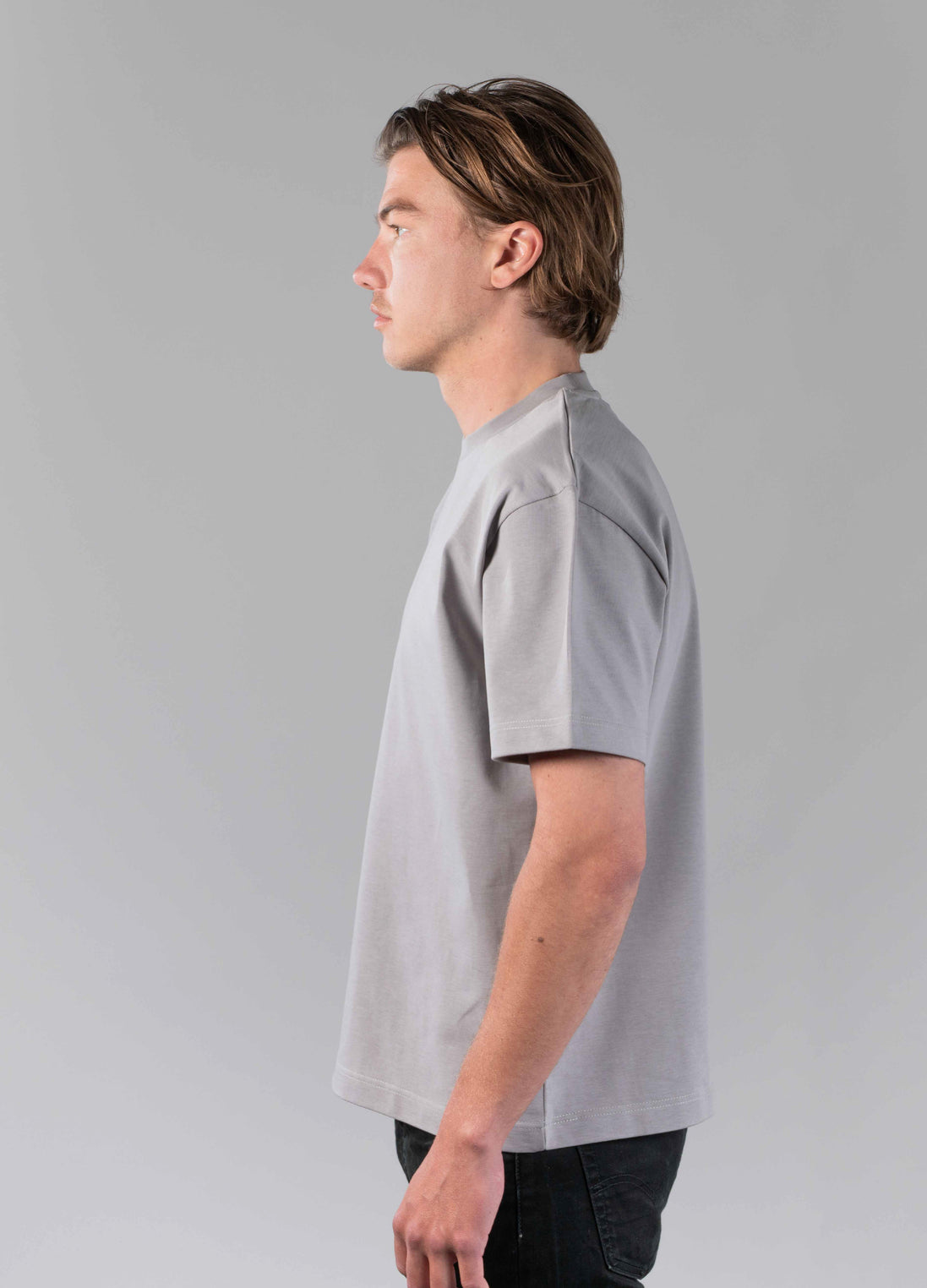 T-shirt Semi Oversized Grey