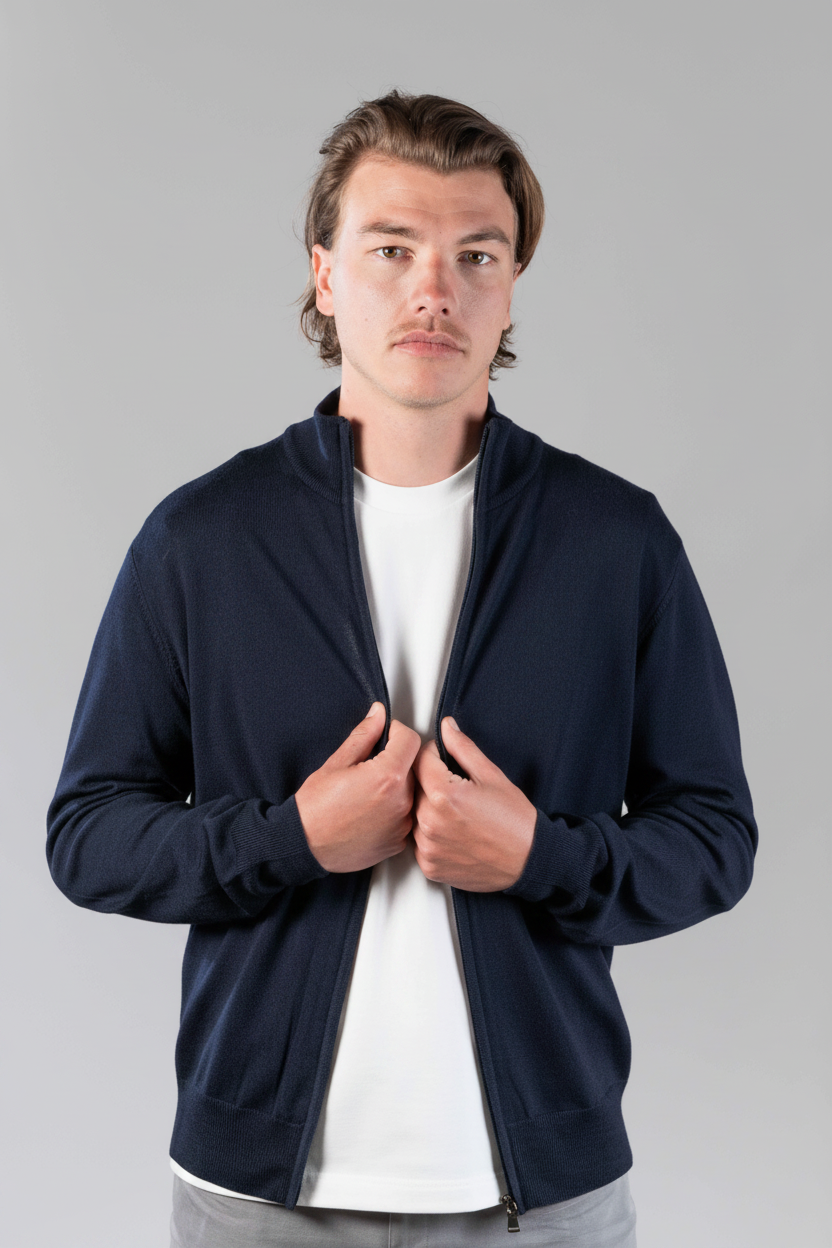 Cardigan Navy - voor