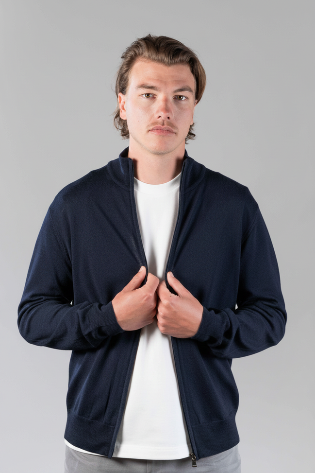 Cardigan Navy - voor