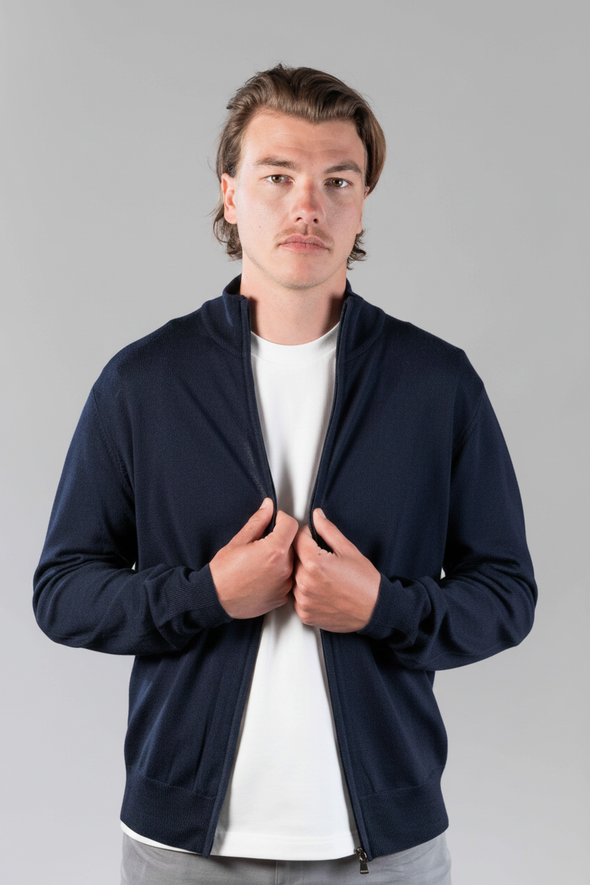 Cardigan Navy - voor