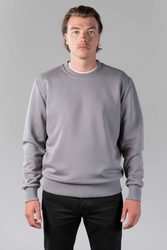 Crewneck Grey vooraanzicht
