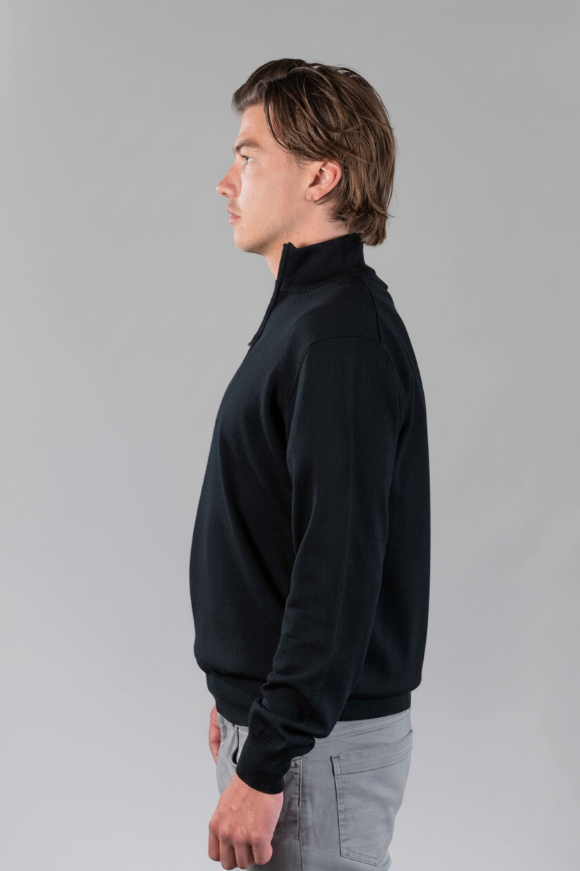 Quarter Zip Black - zij